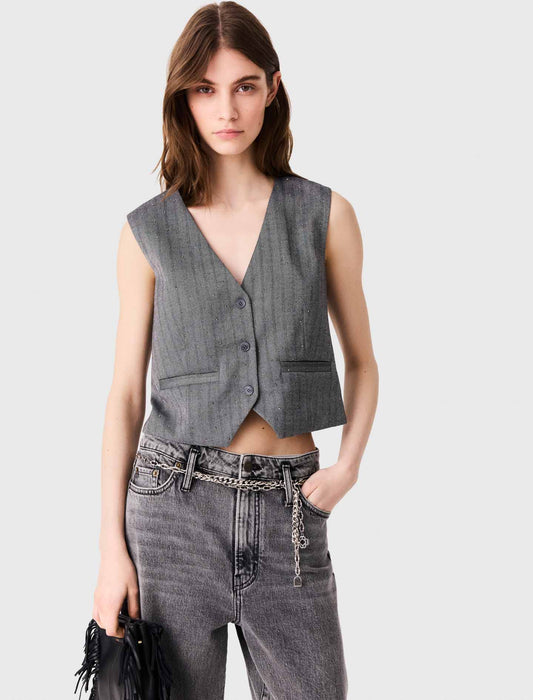 Chaleco sastre con strass