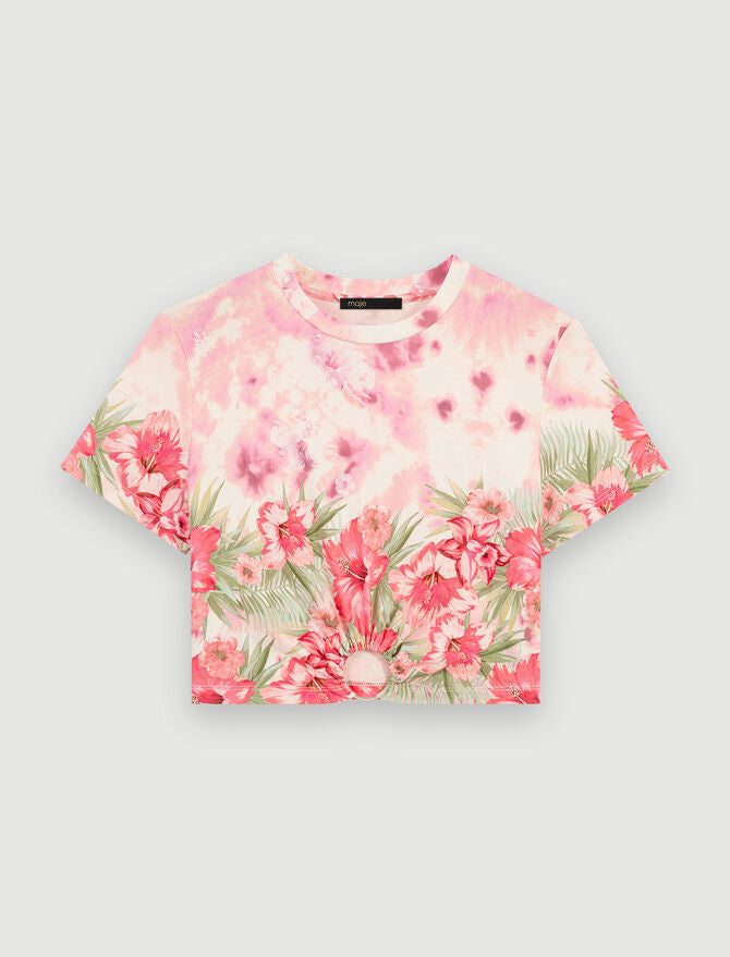 Camiseta con flores