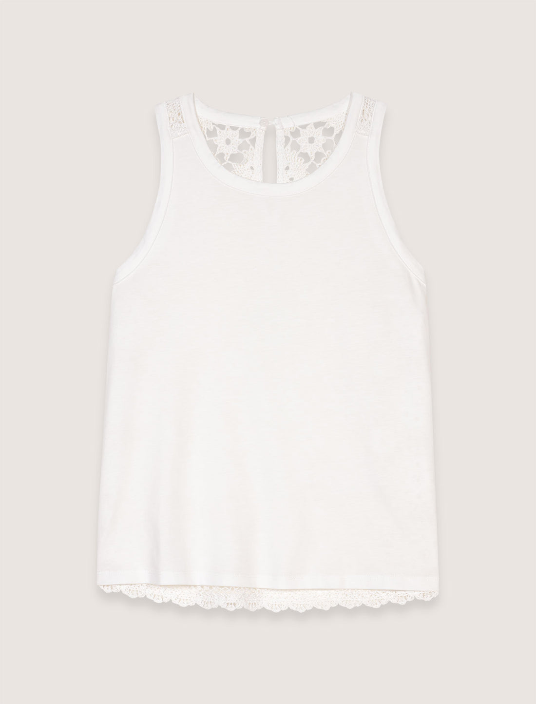 Camiseta con espalda de ganchillo