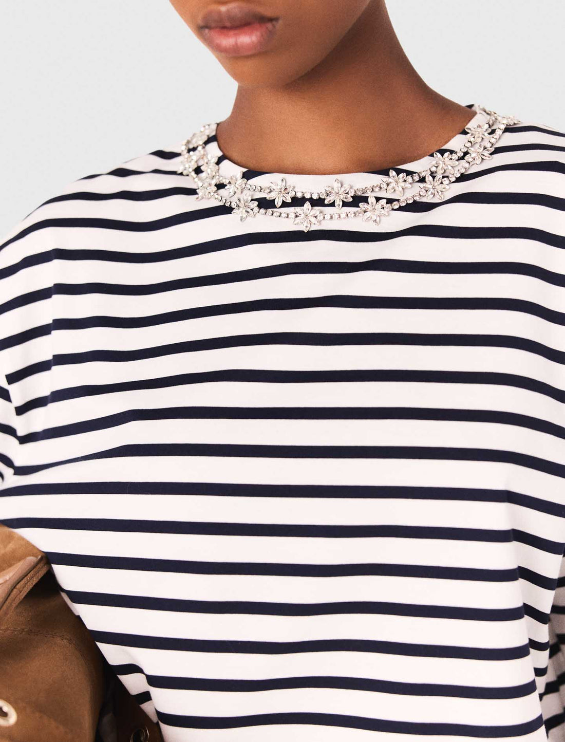 Camiseta de manga larga a rayas