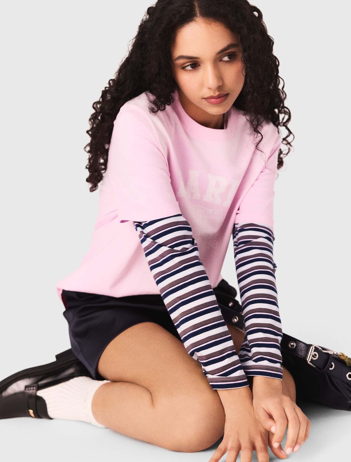 Camiseta con estampado marinero