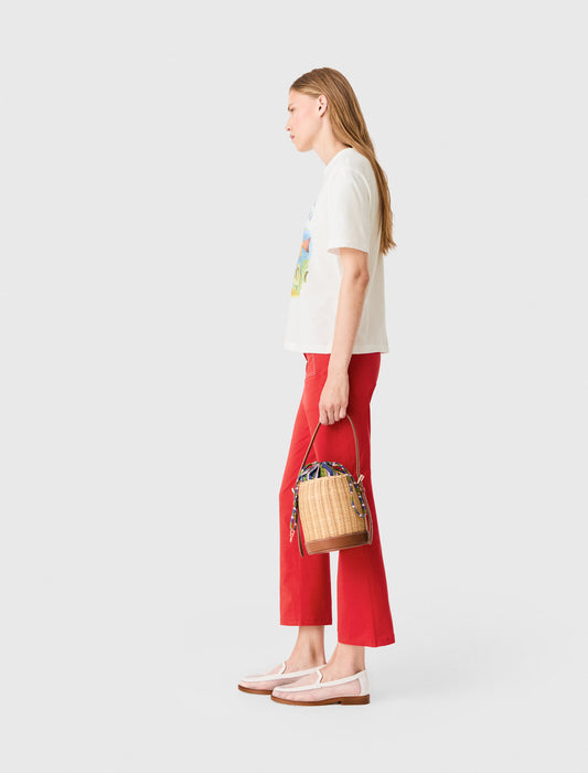 Camiseta con estampado de peces