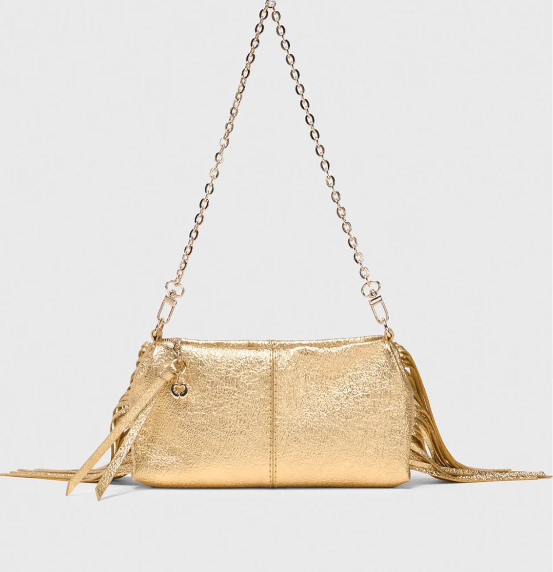 Bolso Miss M Pouch metalizado