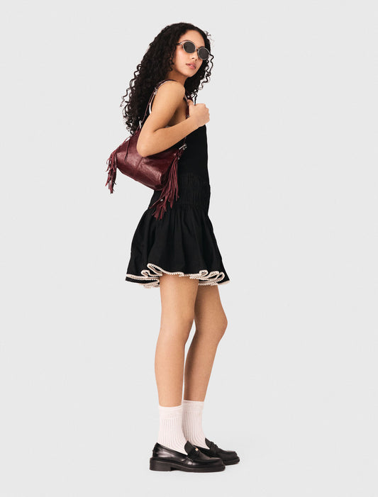 Camiseta de tirantes de canalé