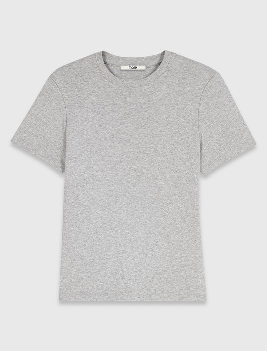 Camiseta con cuello joya extraíble
