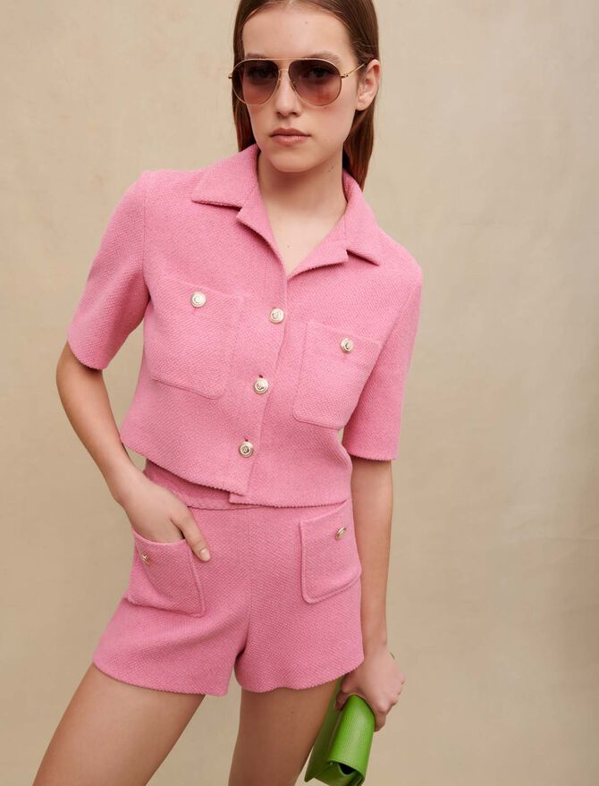 Chaqueta corta de tweed