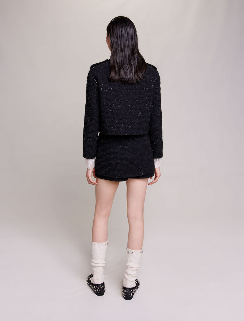 Chaqueta corta de tweed