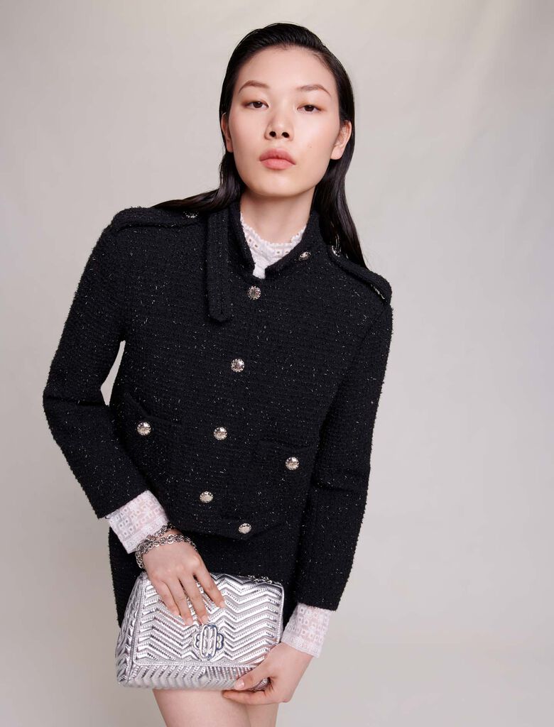 Chaqueta corta de tweed