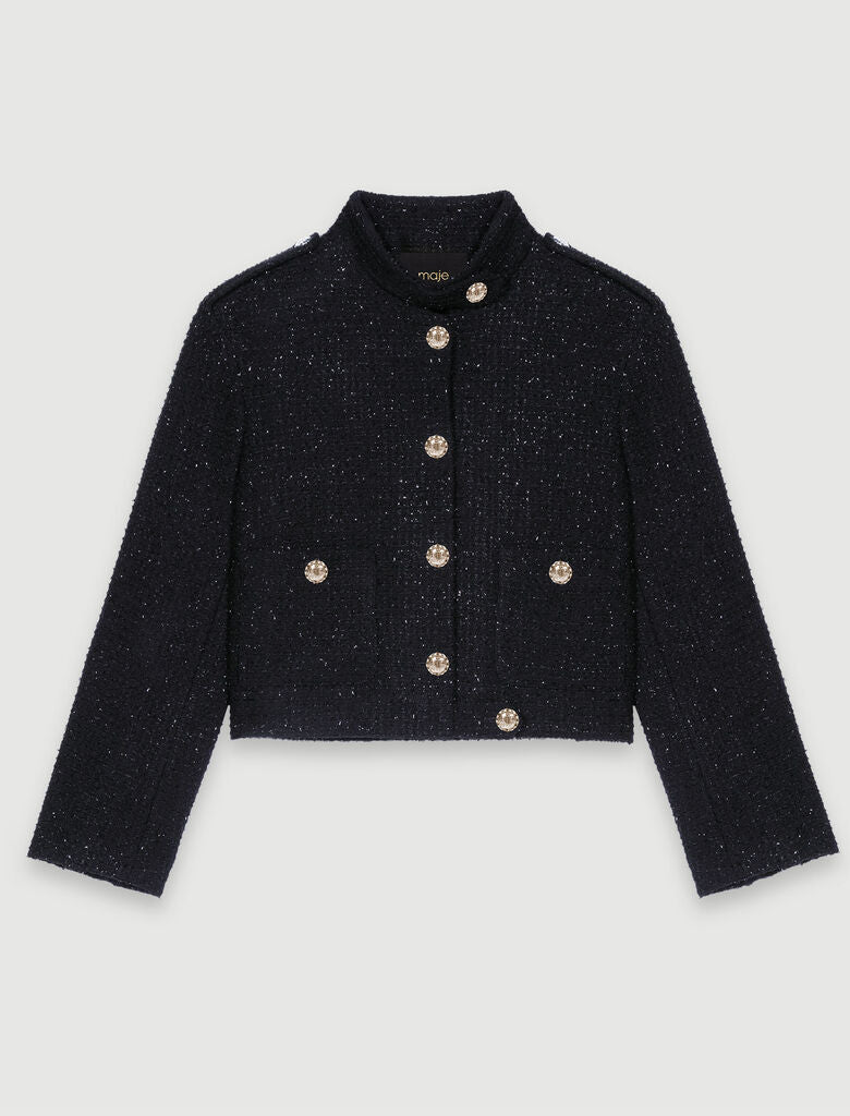 Chaqueta corta de tweed