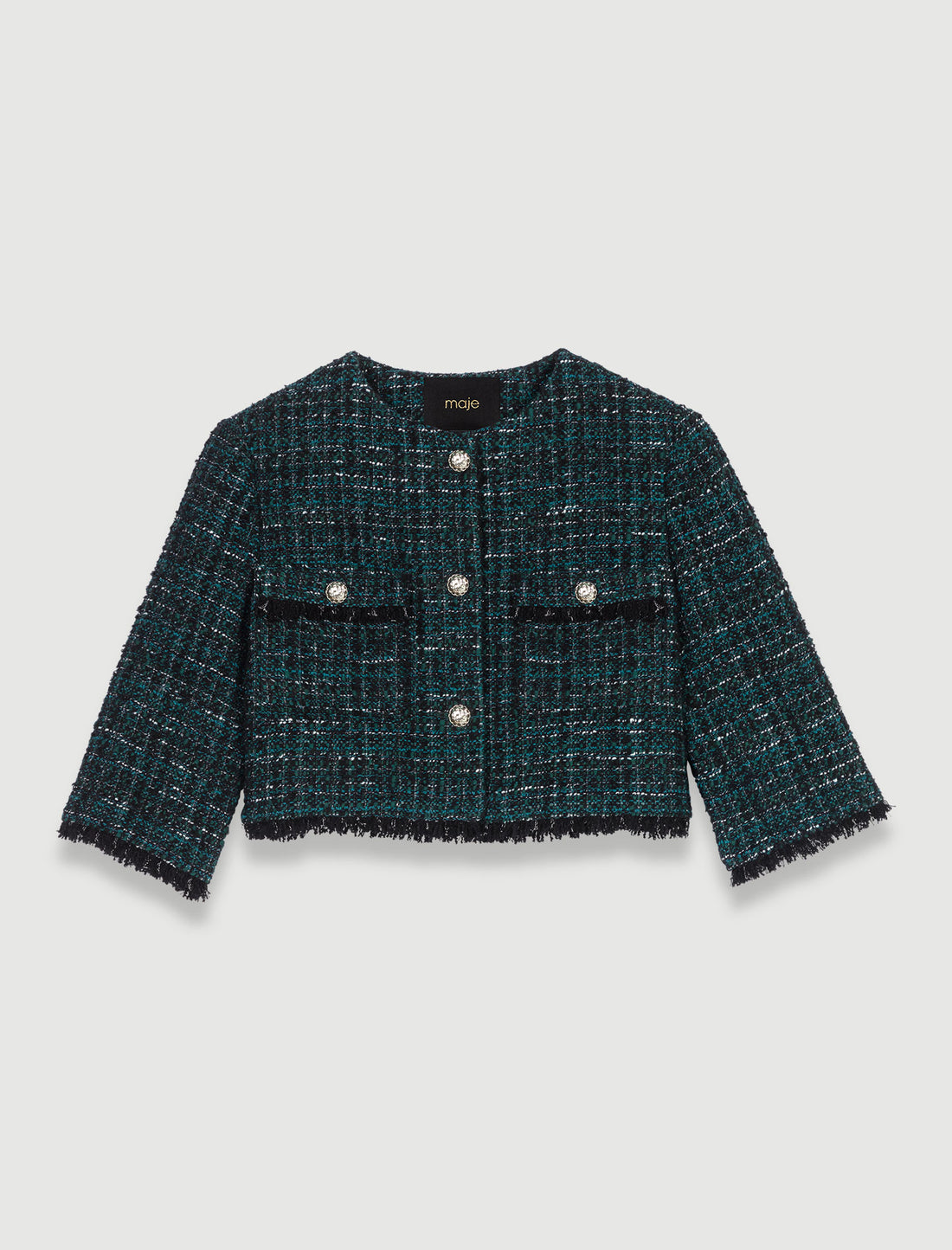 Chaqueta corta de tweed