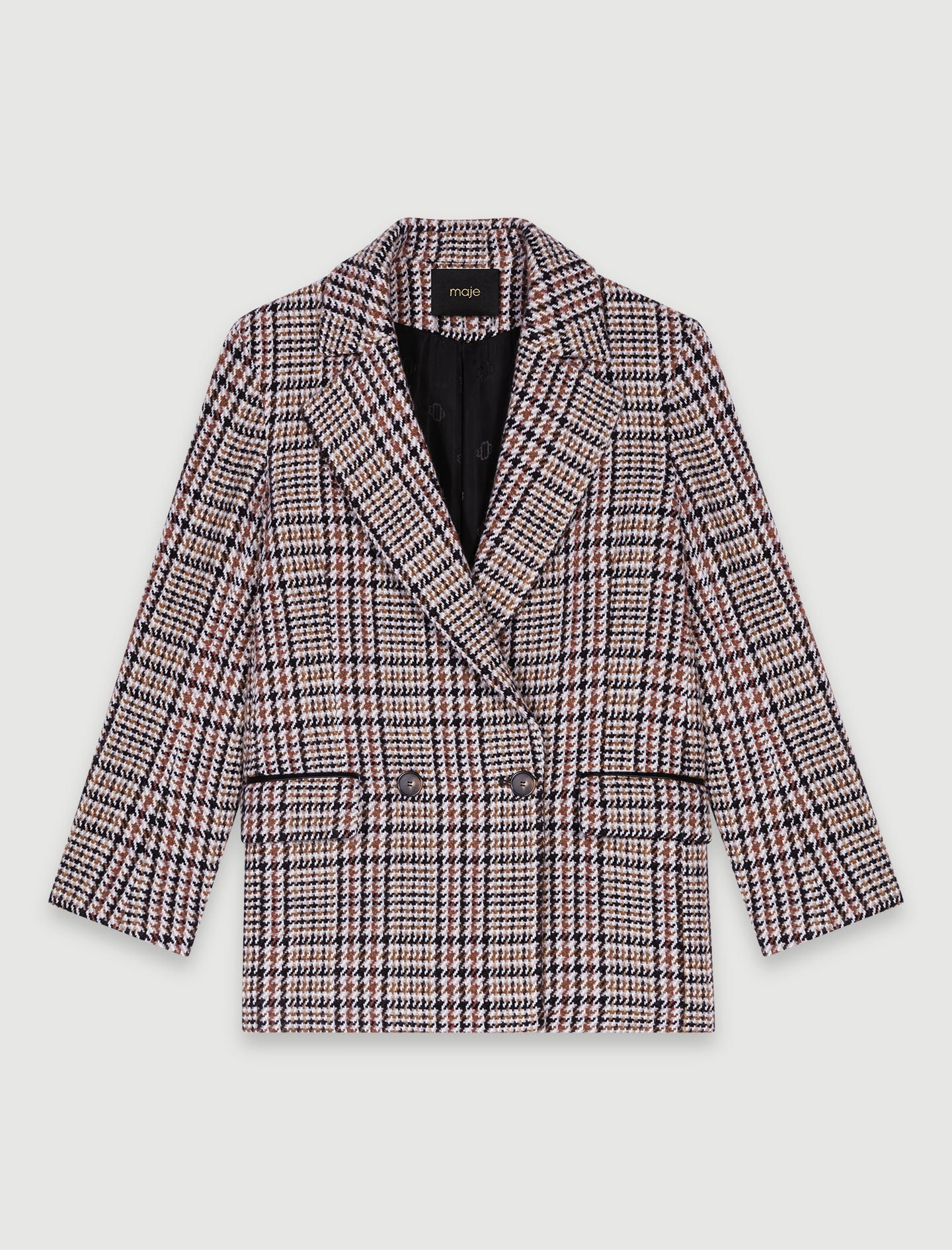 Chaqueta corta a cuadros