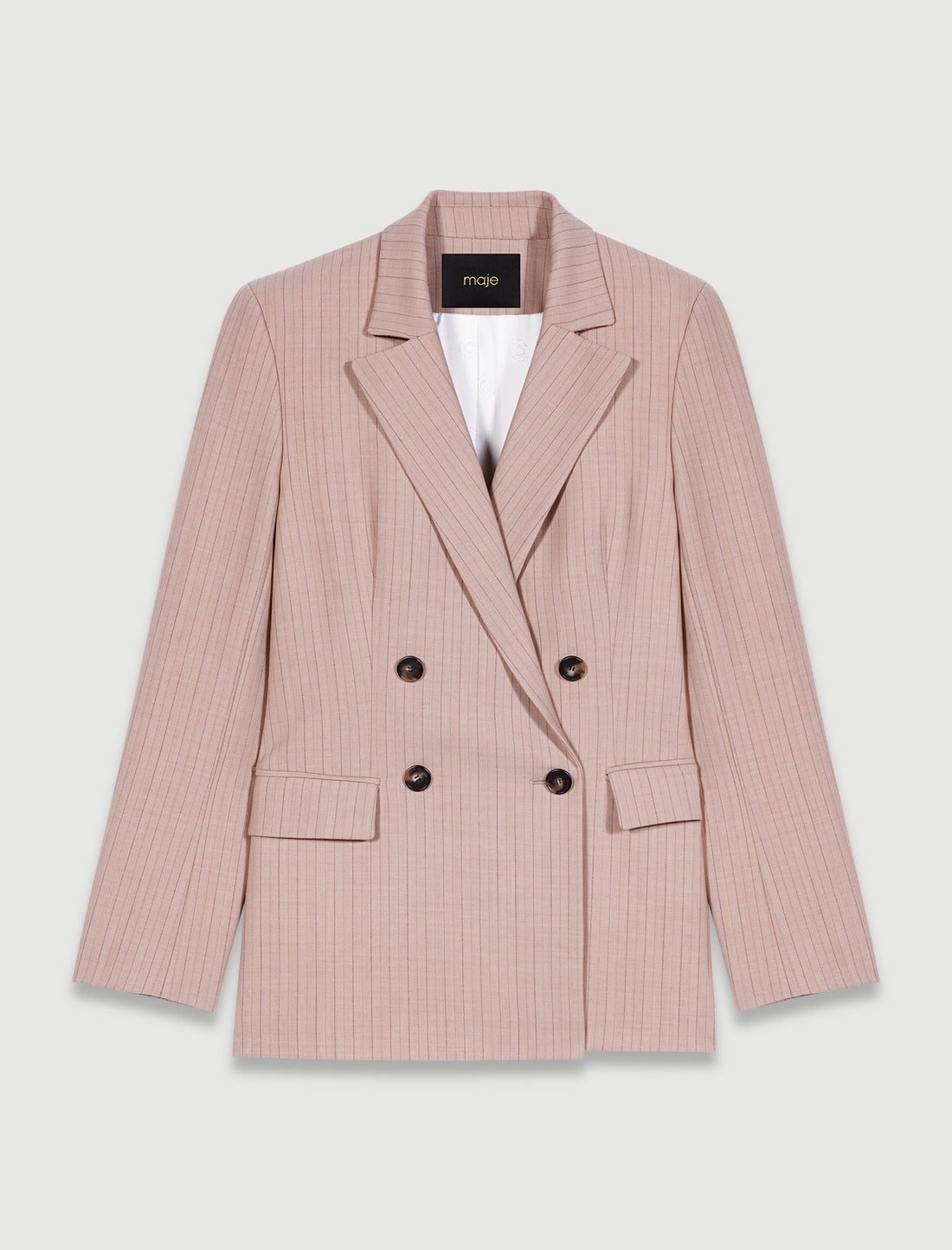 Chaqueta de traje a rayas