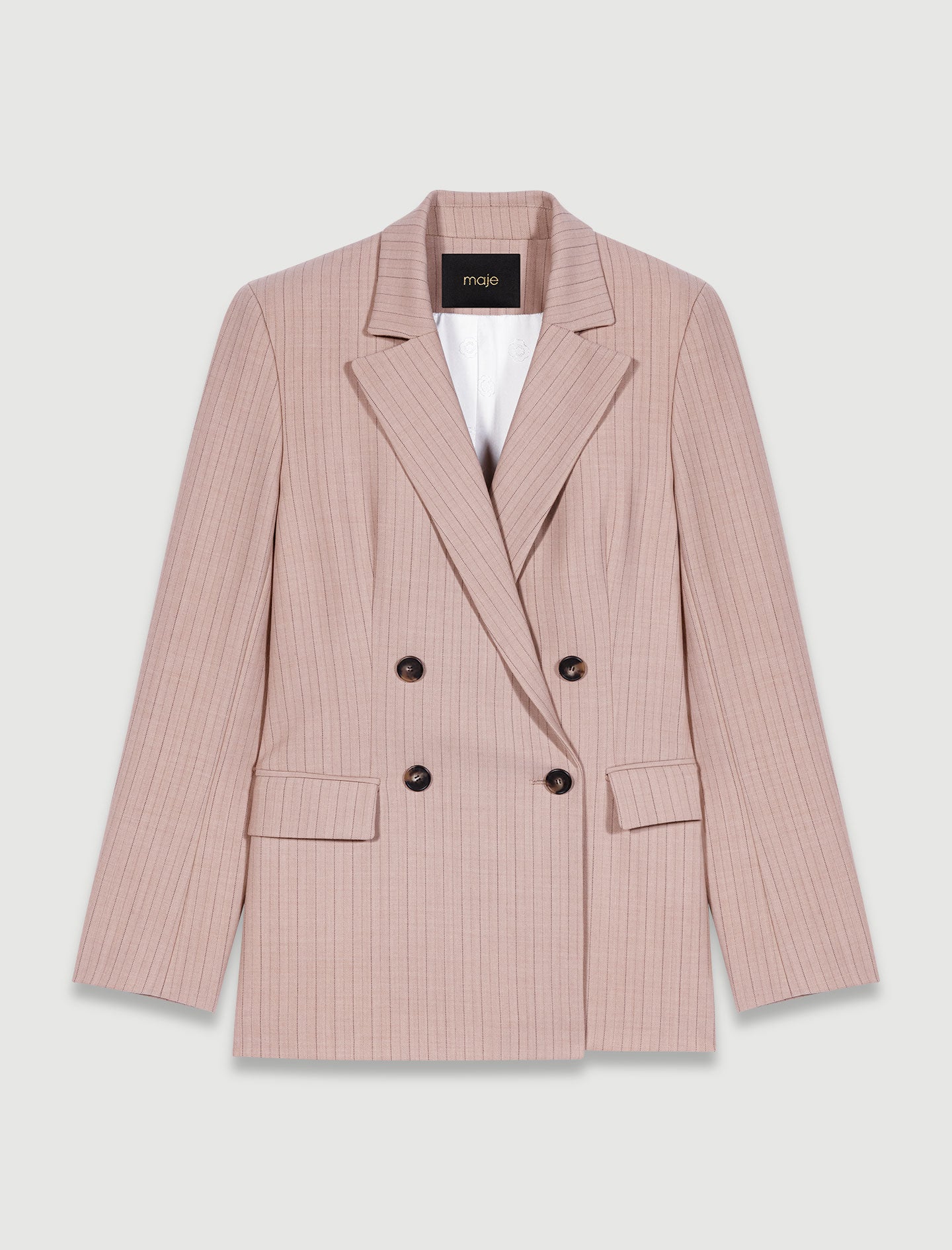 Chaqueta de traje a rayas