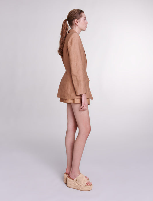 Chaqueta de traje de lino