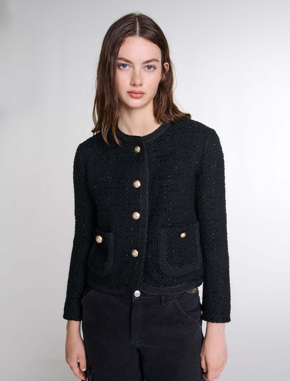 Chaqueta corta de tweed