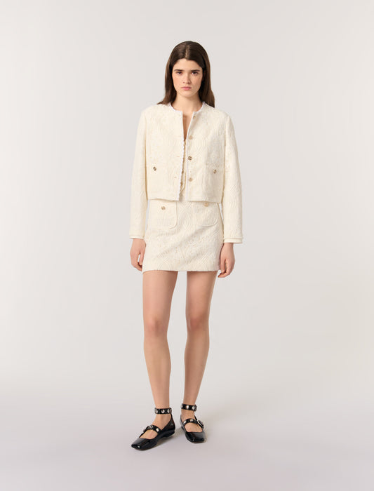 Chaqueta corta de encaje