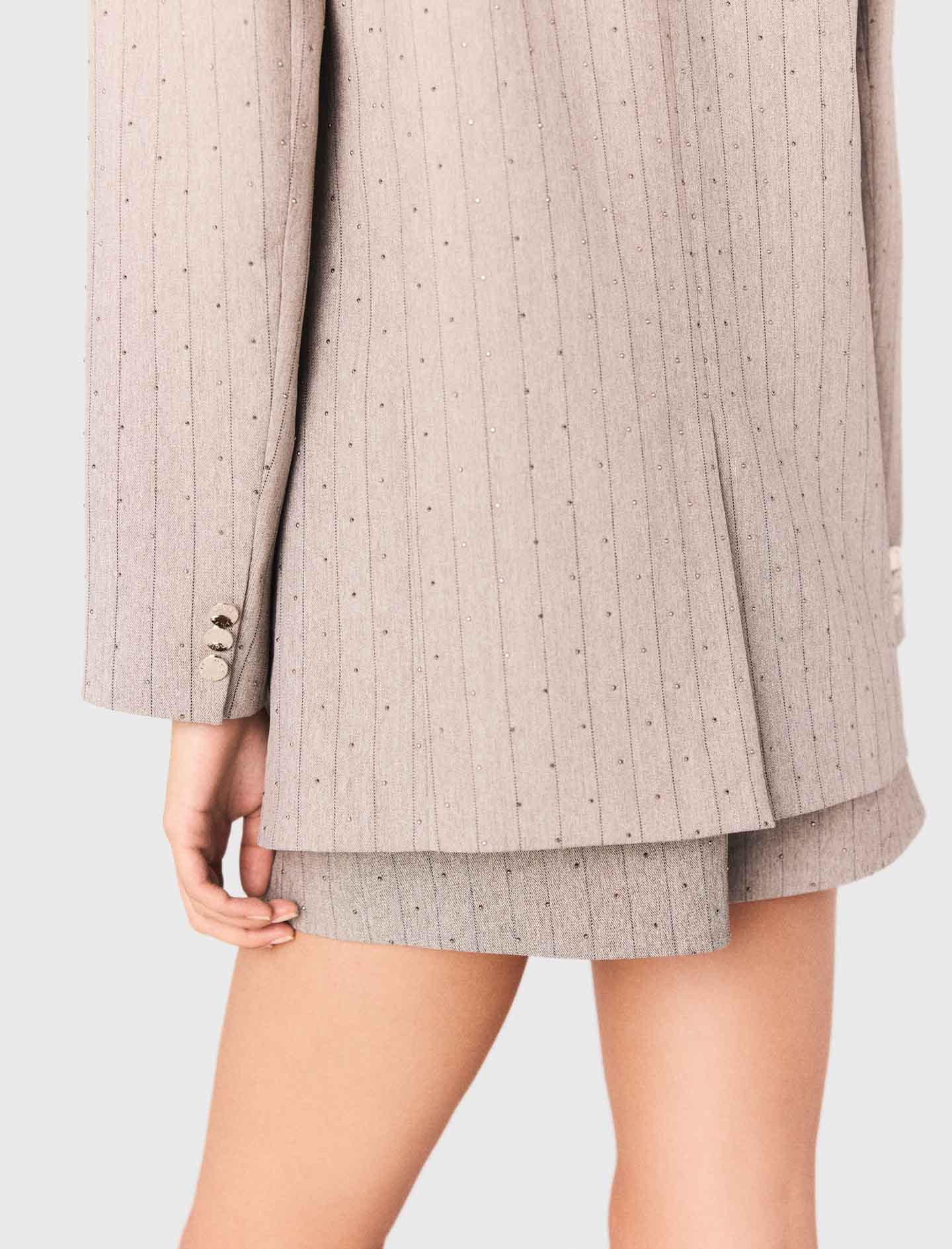 Chaqueta de traje con strass