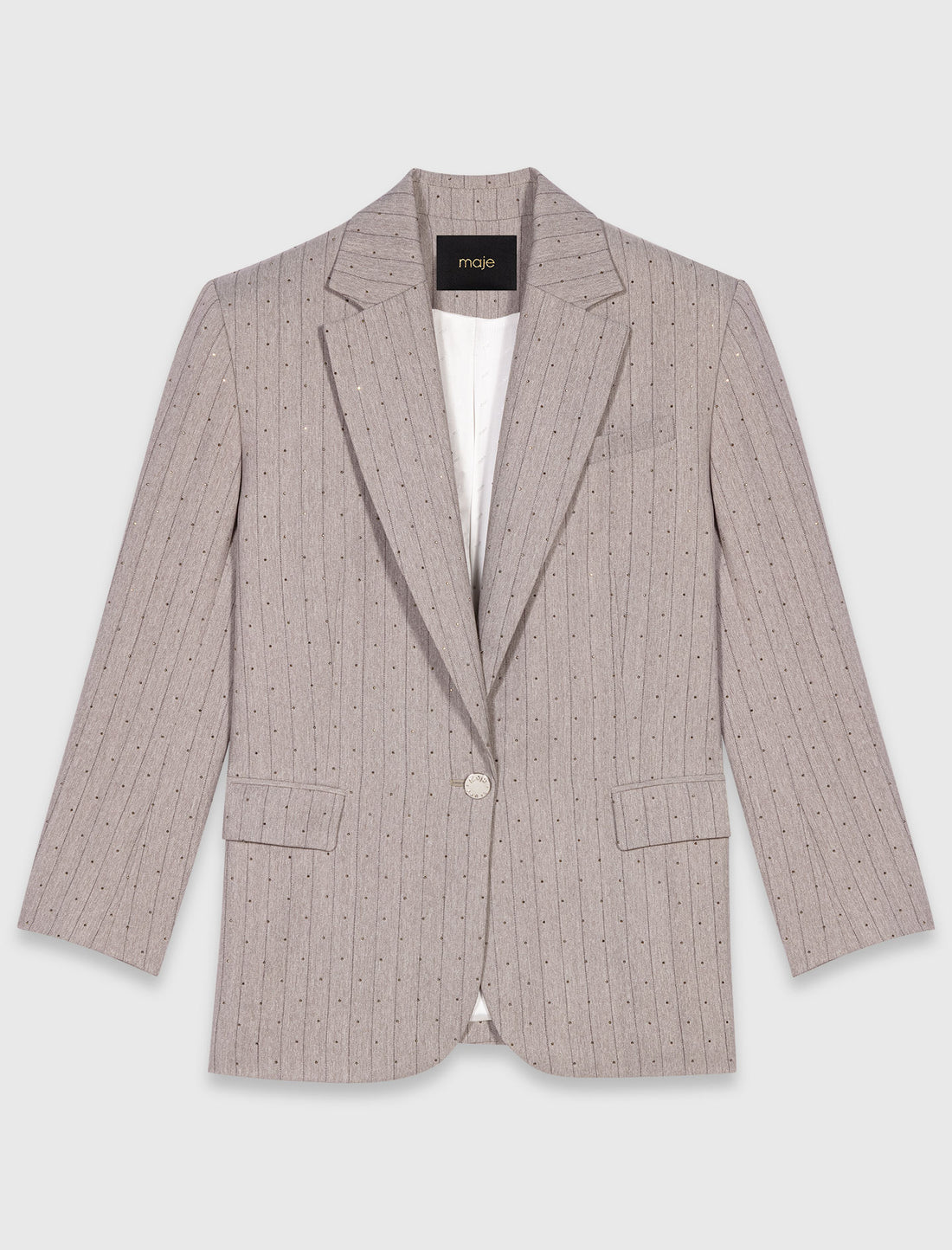 Chaqueta de traje con strass