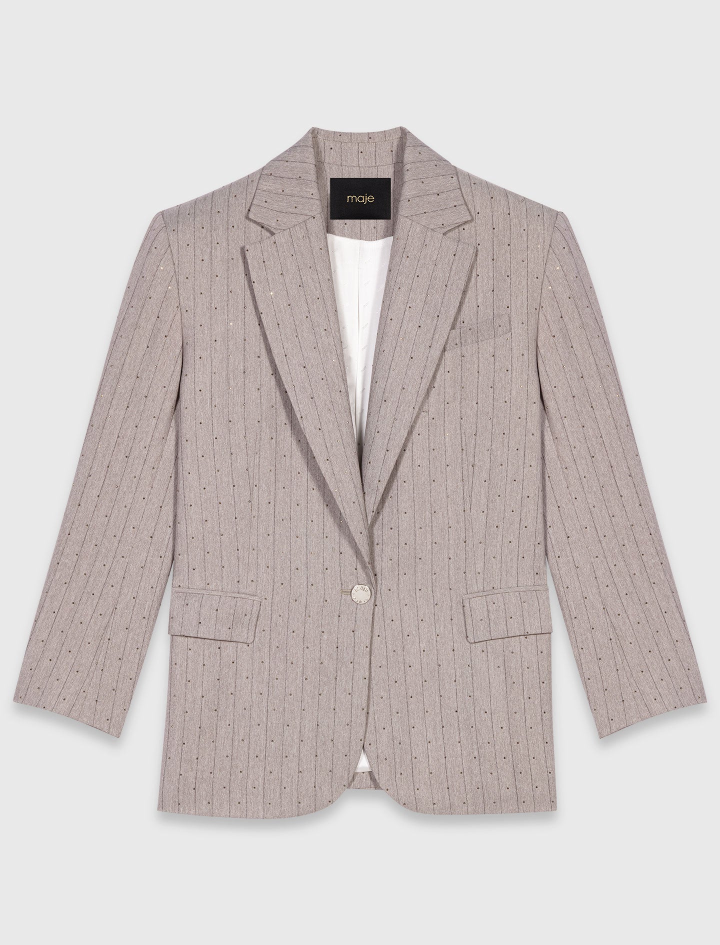 Chaqueta de traje con strass