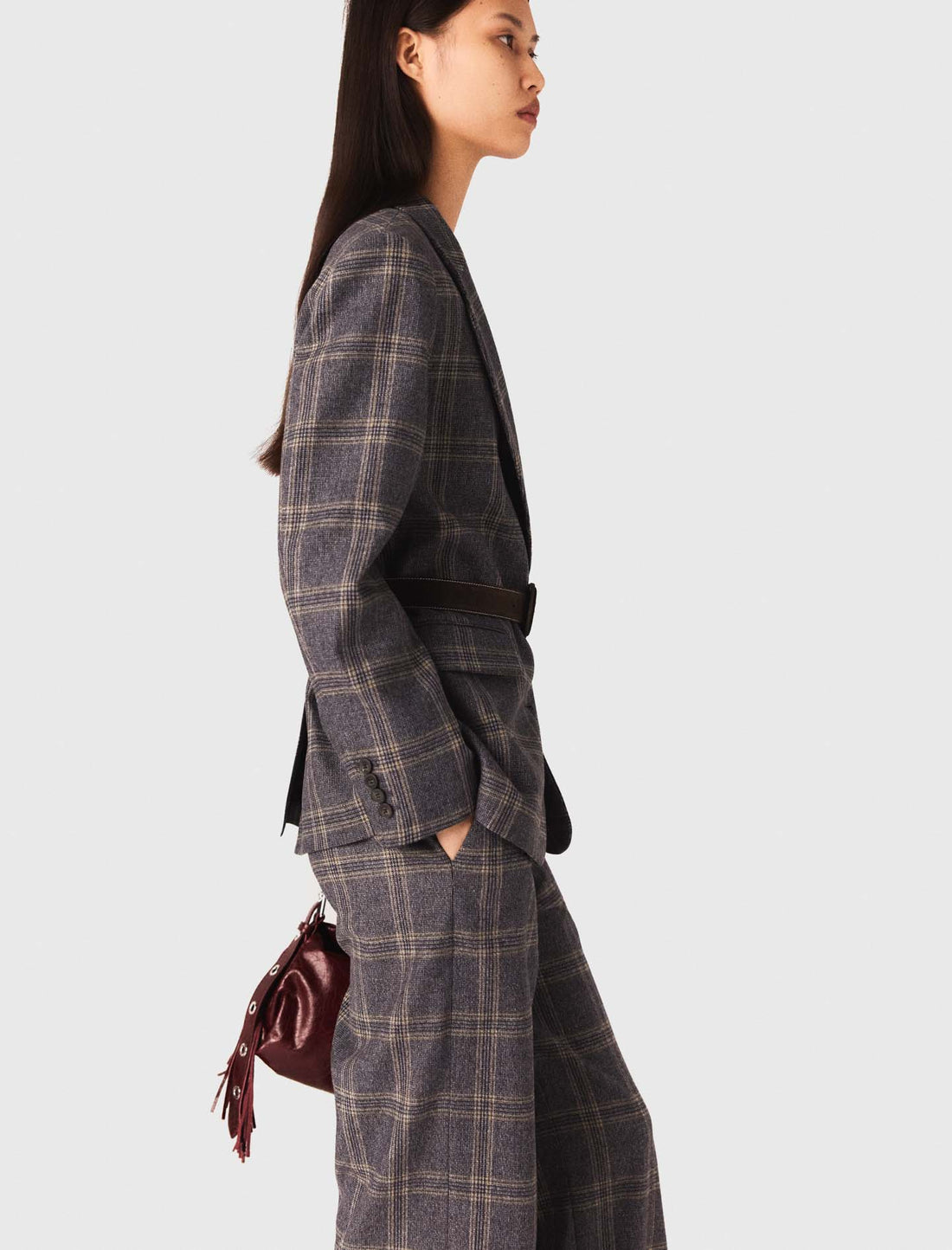 Chaqueta de traje a cuadros