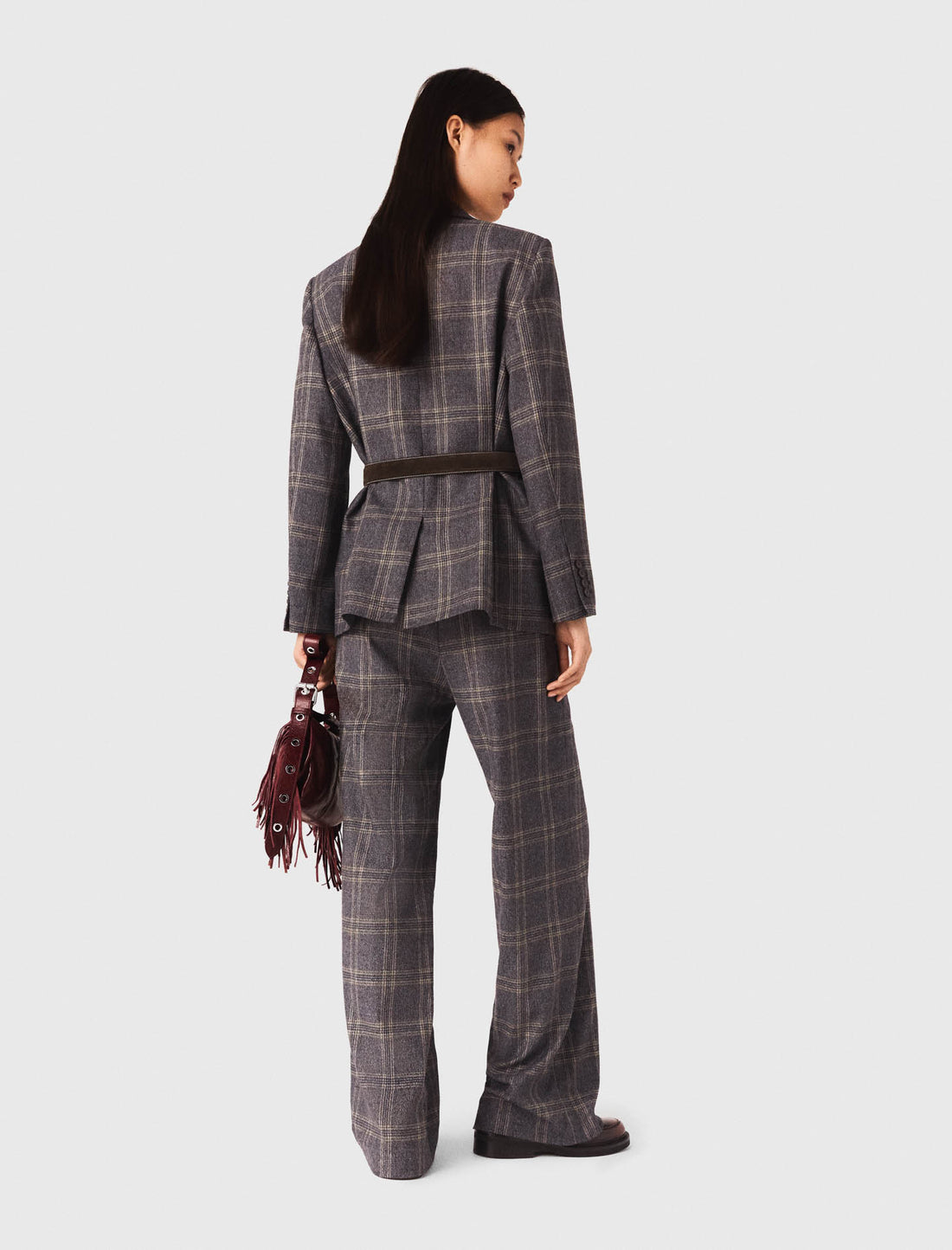 Chaqueta de traje a cuadros