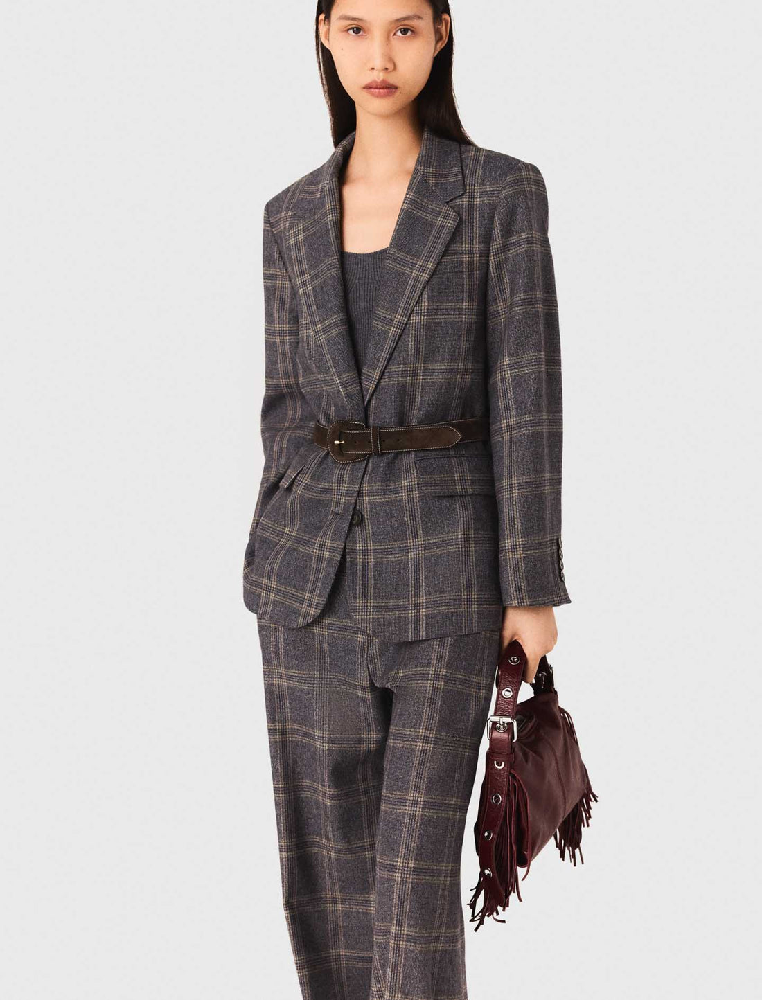 Chaqueta de traje a cuadros