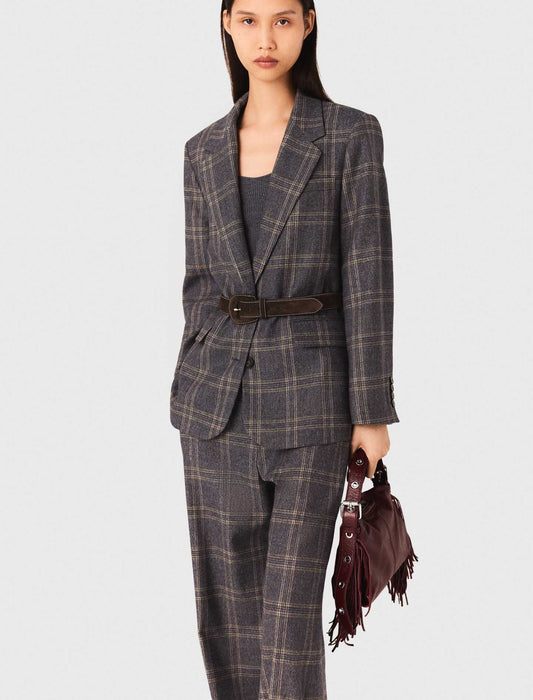 Chaqueta de traje a cuadros