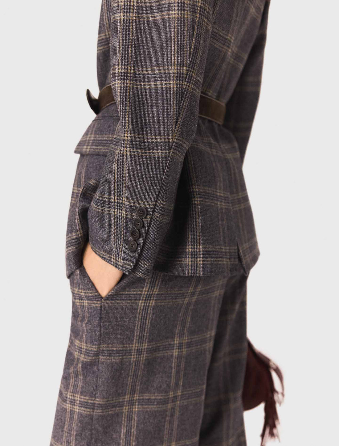 Chaqueta de traje a cuadros