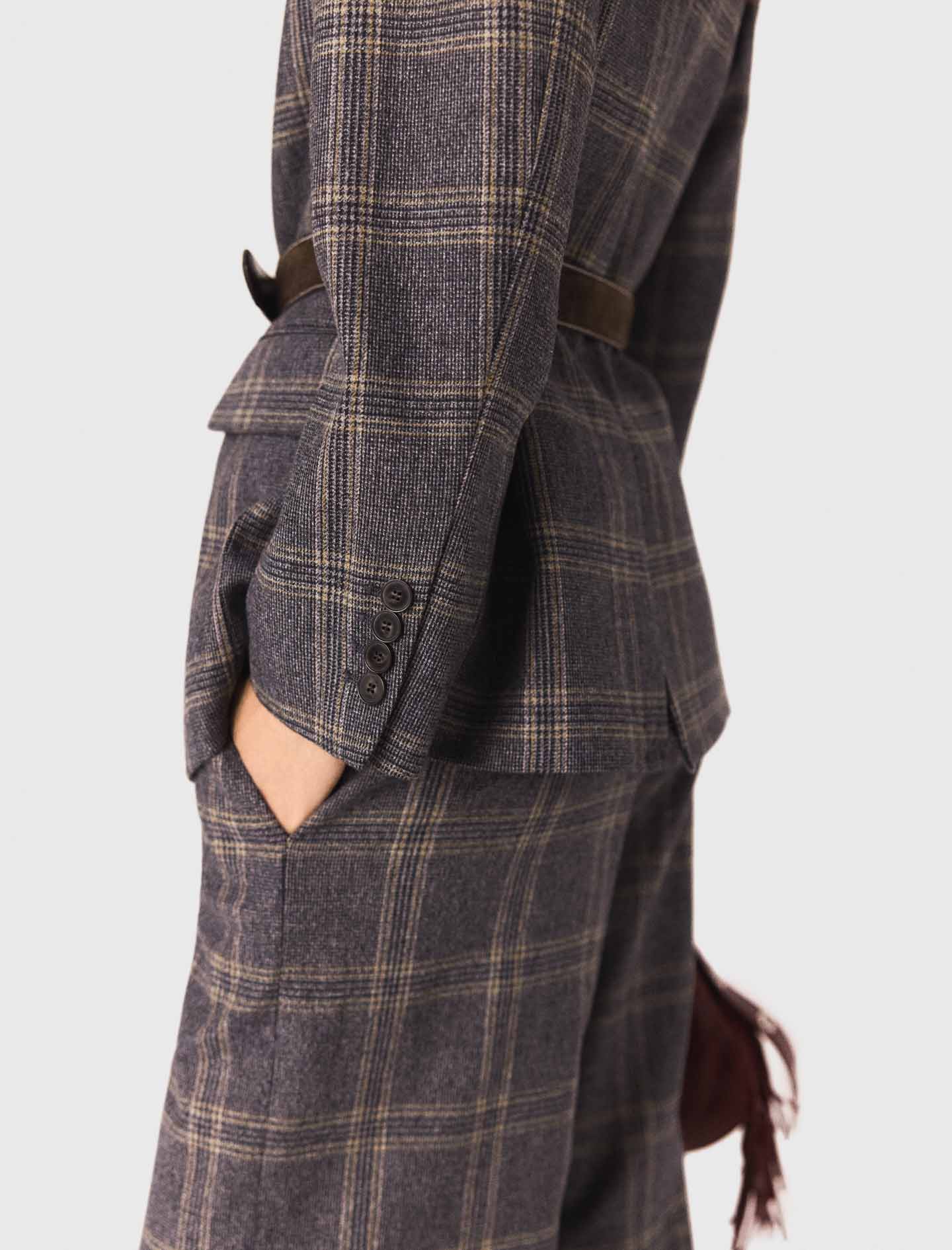 Chaqueta de traje a cuadros