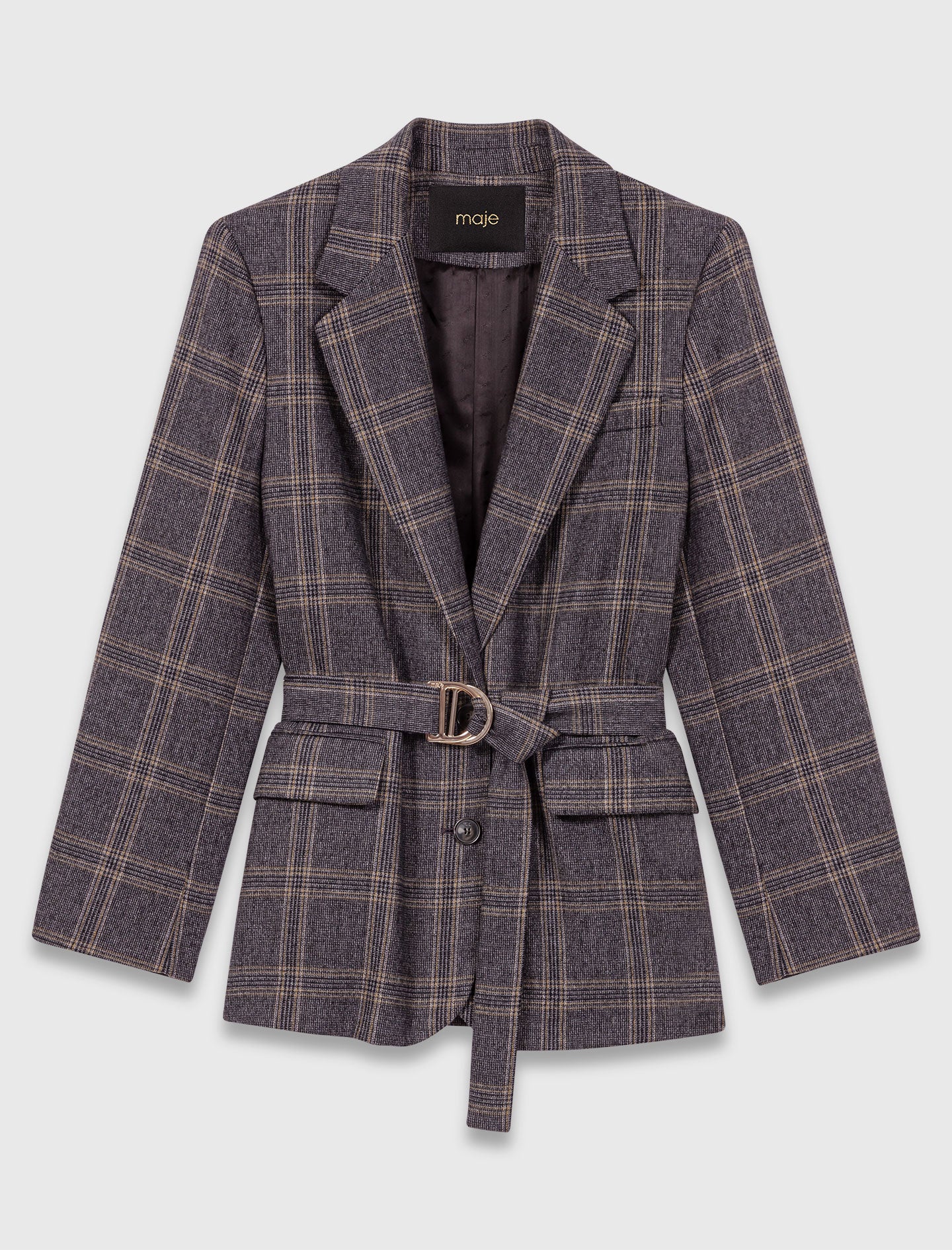 Chaqueta de traje a cuadros