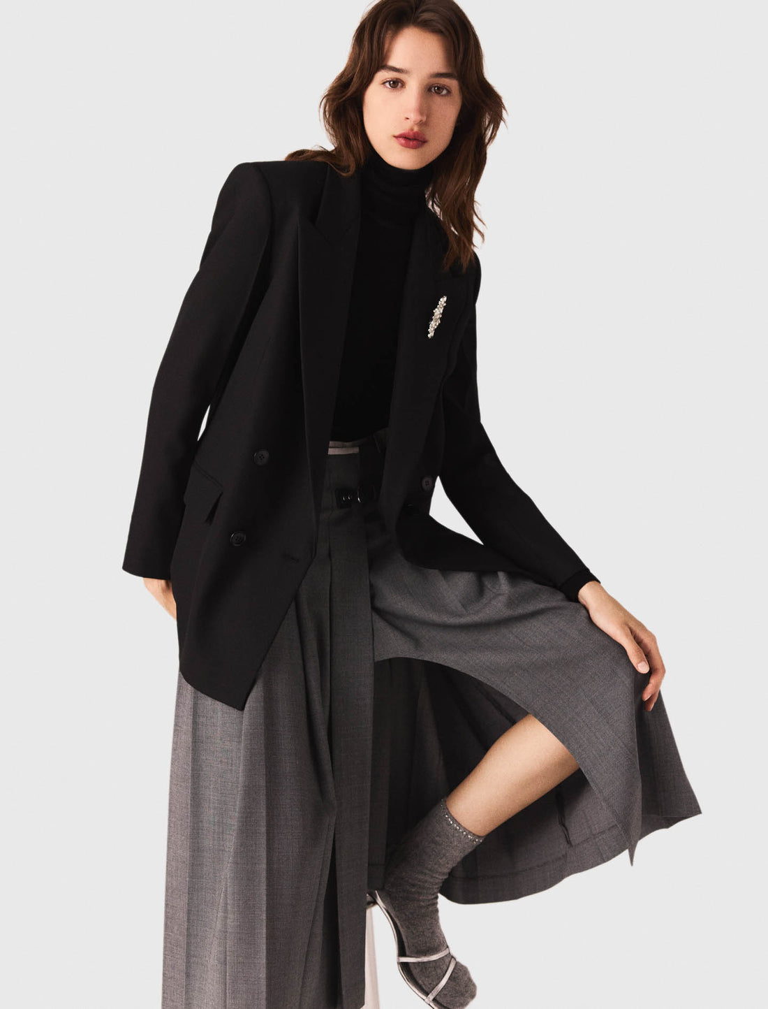 Chaqueta de doble botonadura