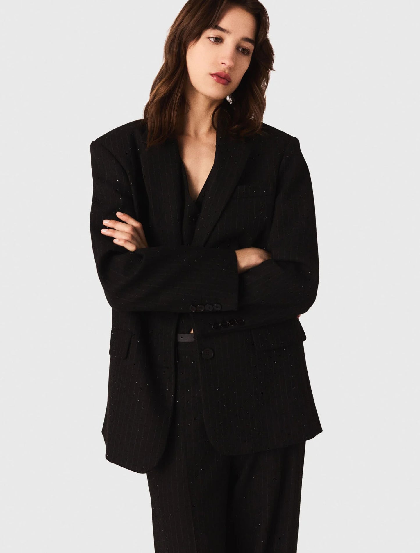 Chaqueta sastre con strass