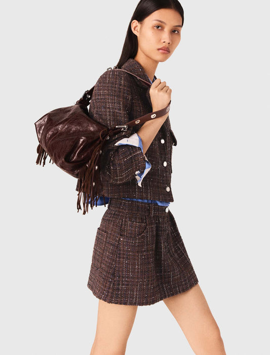 Chaqueta corta de tweed