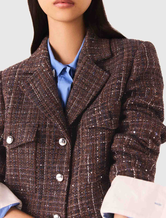Chaqueta corta de tweed