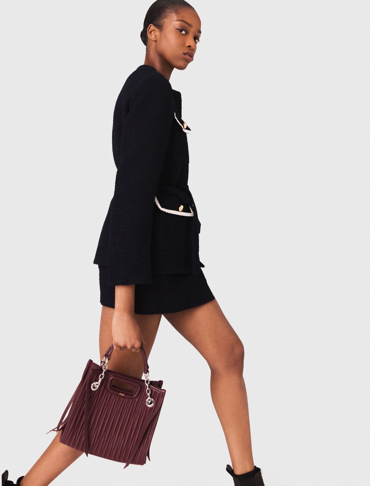 Chaqueta 4 bosillos de tweed