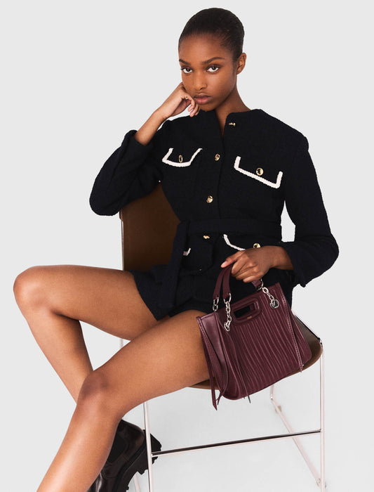 Chaqueta 4 bosillos de tweed