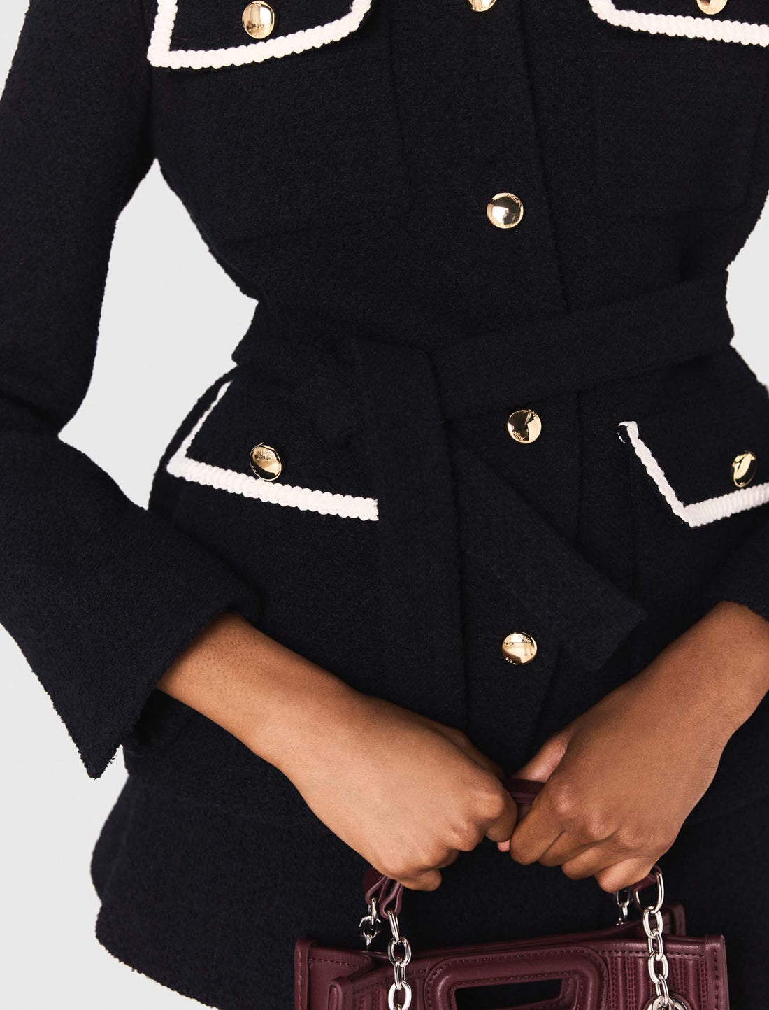 Chaqueta 4 bosillos de tweed