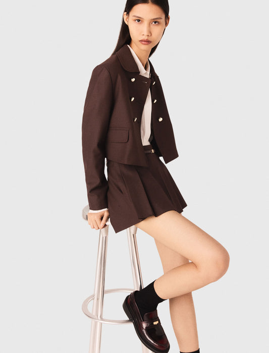 Chaqueta corta de doble botonadura