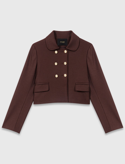 Chaqueta corta de doble botonadura