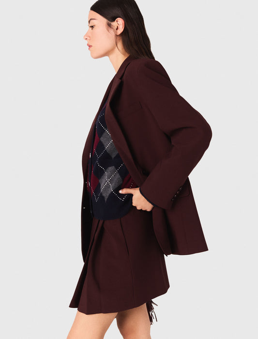 Chaqueta de traje con cinturón