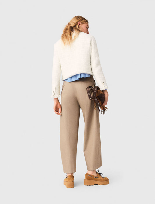 Chaqueta corta de tweed