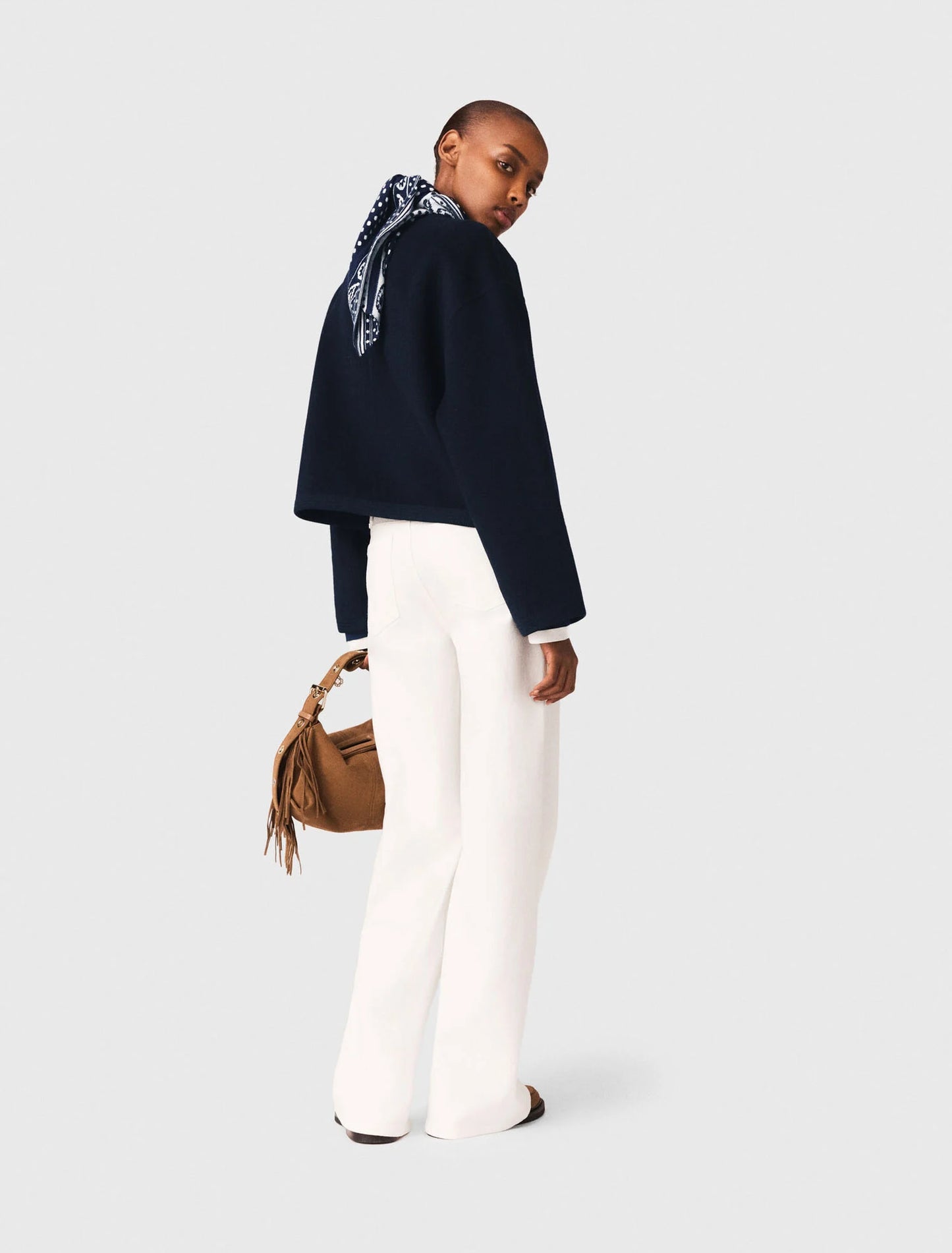 Chaqueta doble cara, galón trenzado