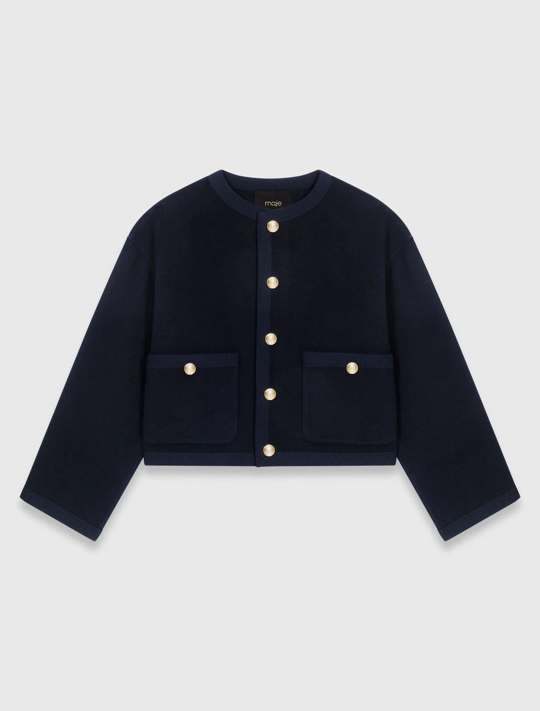 Chaqueta doble cara, galón trenzado