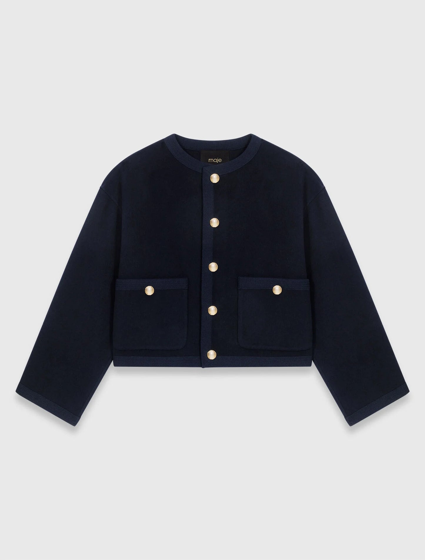 Chaqueta doble cara, galón trenzado