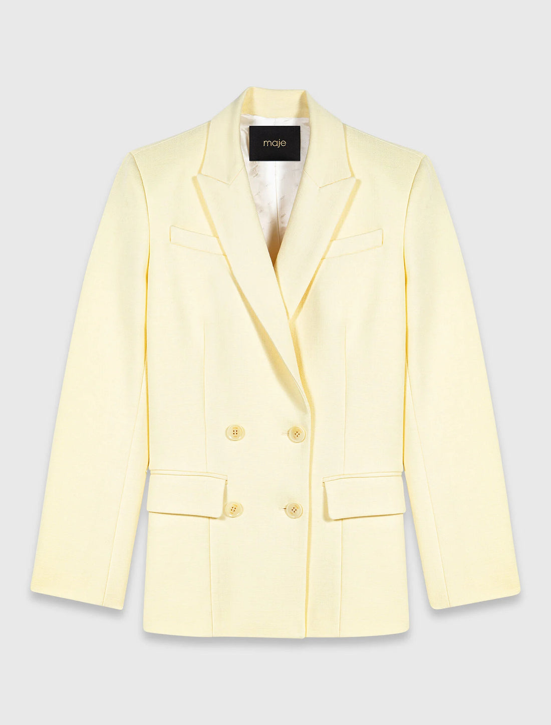 Chaqueta de traje cruzada