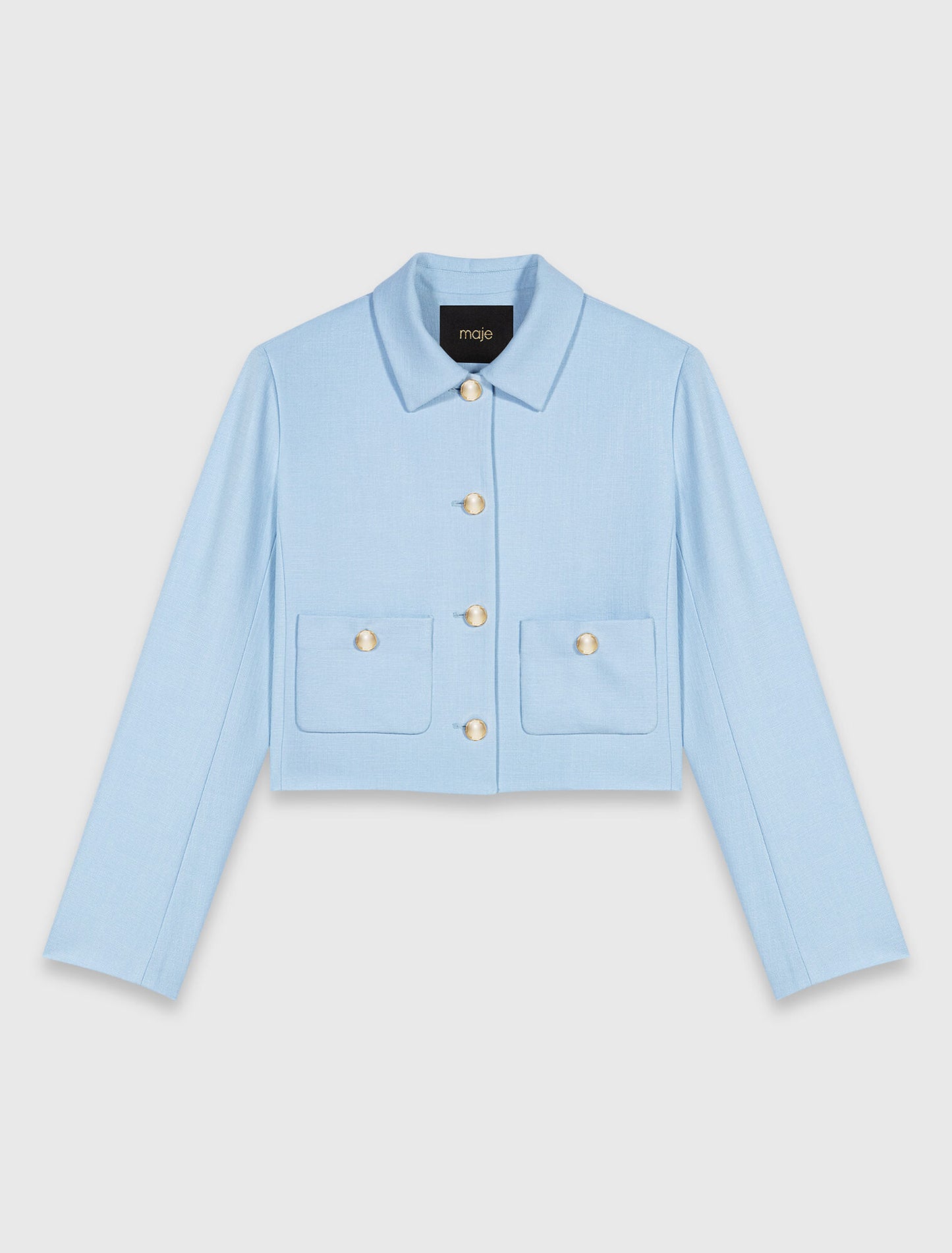 Chaqueta corta botonadura simple