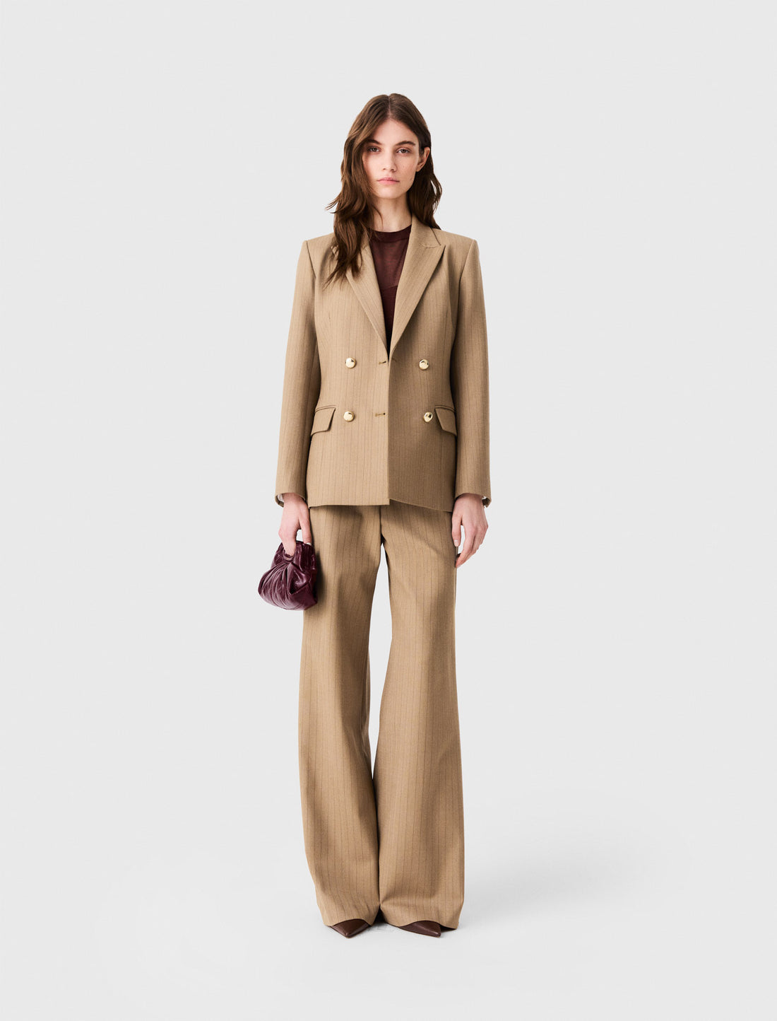 Chaqueta de traje cruzada