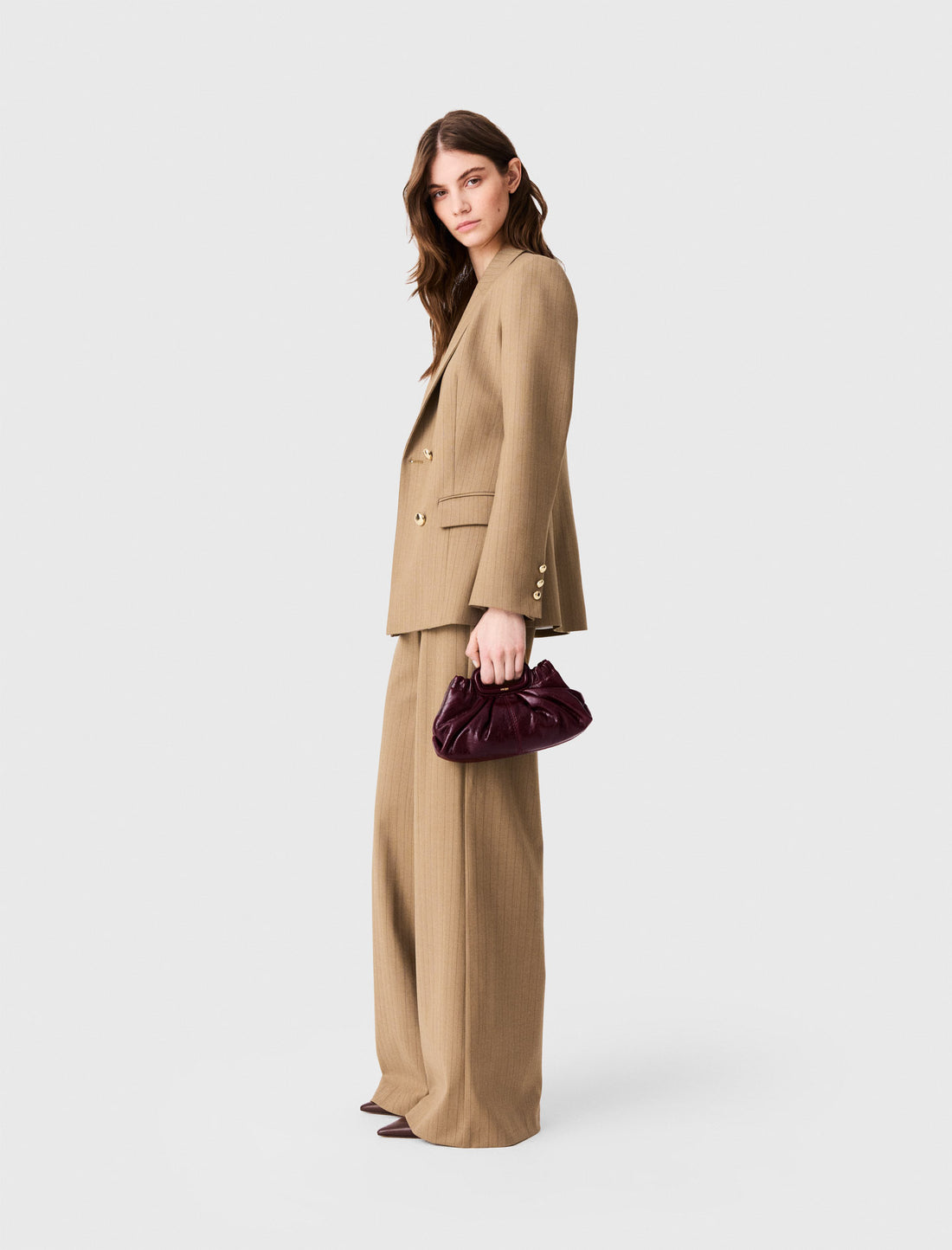 Chaqueta de traje cruzada