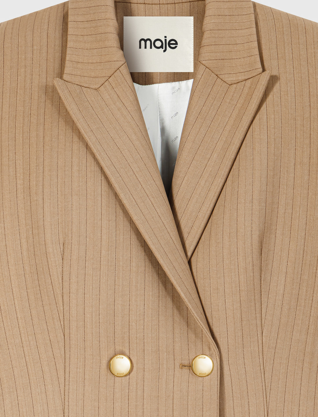 Chaqueta de traje cruzada