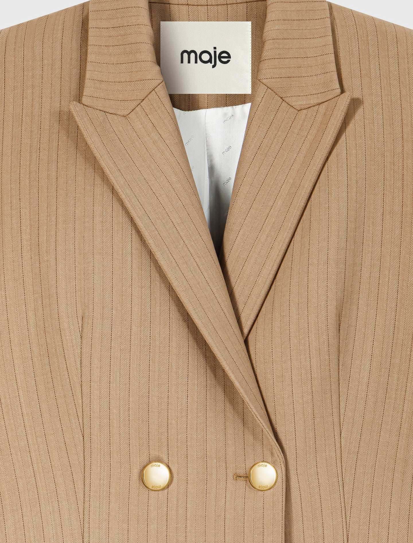 Chaqueta de traje cruzada